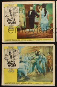 3d929 WORLD OF SUZIE WONG 3 LCs '60 William Holden was the first man that Nancy Kwan ever loved!