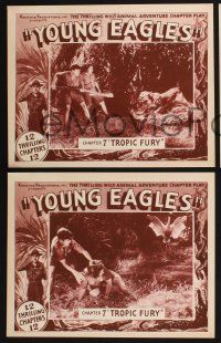 3d930 YOUNG EAGLES 3 chapter 7 LCs '34 Boy Scouts fighting wild animals, Tropic Fury, serial!