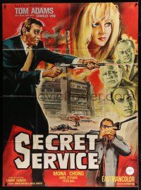 3e326 2nd BEST SECRET AGENT French 1p '65 English spy spoof, different Belinsky art, Secret Service