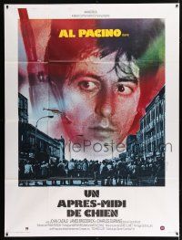 3e398 DOG DAY AFTERNOON French 1p '76 Al Pacino, Sidney Lumet bank robbery crime classic!