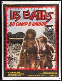 3e412 ESCAPE FROM HELL French 1p '80 Femmine infernali, sexy women in an unbearable prison camp!