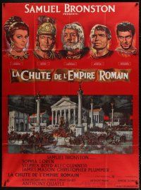 3e414 FALL OF THE ROMAN EMPIRE French 1p '64 Anthony Mann, Sophia Loren, different Mascii art!