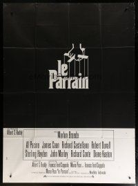 3e429 GODFATHER French 1p '72 Marlon Brando & Al Pacino in Francis Ford Coppola crime classic!