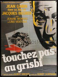 3e436 GRISBI French 1p R80s Jean Gabin's Touchez pas au grisbi, Jeanne Moreau, cool crime art!