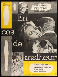 3e498 LOVE IS MY PROFESSION French 1p R60s Georges Simenon's En Cas de Malheur, Brigitte Bardot!