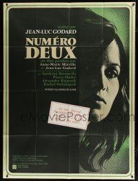 3e541 NUMBER TWO French 1p '75 Jean-Luc Godard's Numero Deux, art of Battistella by Clement Hurel!