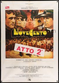 3e117 1900 Italian 1p '76 directed by Bernardo Bertolucci, Robert De Niro, different Ferracci art!