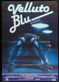 3e135 BLUE VELVET Italian 1p '86 directed by David Lynch, gruesome artwork by Enzo Sciotti!