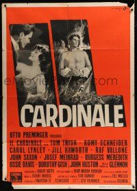 3e147 CARDINAL Italian 1p '64 Otto Preminger, Romy Schneider, Tom Tryon, different Cesselon art!