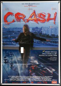 3e155 CRASH Italian 1p '96 David Cronenberg, bizarre sex movie, different image!