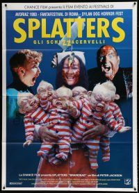 3e162 DEAD ALIVE Italian 1p '93 Peter Jackson gore-fest, wacky different image, Splatters!