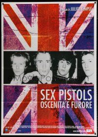 3e179 FILTH & THE FURY Italian 1p '00 Julien Temple Sex Pistols punk rock documentary!