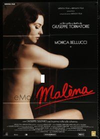 3e229 MALENA Italian 1p '00 Guiseppe Tornatore, close up of beautiful naked Monica Bellucci!
