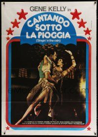 3e282 SINGIN' IN THE RAIN Italian 1p R60s best image of Gene Kelly & sexy Cyd Charisse dancing!