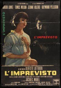 3e305 UNEXPECTED Italian 1p '61 Alberto Lattuada's L'imprevisto starring Anouk Aimee & Tomas Milan