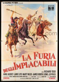 3e044 HELLIONS Italian 2p '62 crazy South African cowboy family seeking revenge, art by Capitani!