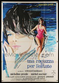 3e065 MISTRESS FOR THE SUMMER Italian 2p '60 different Ercole Brini art of sexy Pascale Petit!