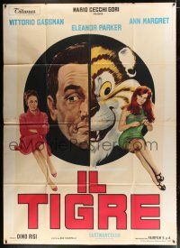 3e099 TIGER & THE PUSSYCAT Italian 2p '67 different art of sexy Ann-Margret, Gassman & Parker!