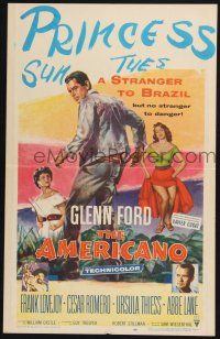 3e669 AMERICANO WC '55 Glenn Ford is a stranger to Brazil but no stranger to danger!