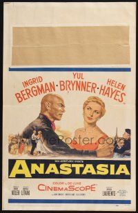 3e670 ANASTASIA WC '56 great romantic close up of Ingrid Bergman & Yul Brynner!