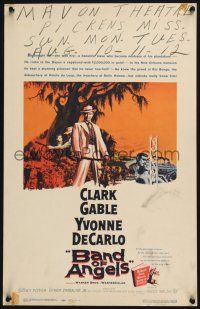 3e686 BAND OF ANGELS WC '57 Clark Gable buys beautiful slave mistress Yvonne De Carlo!