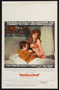 3e691 BEDAZZLED WC '68 classic fantasy, Dudley Moore stares at sexy Raquel Welch as Lust!