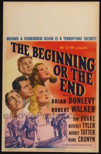 3e693 BEGINNING OR THE END WC '47 behind a forbidden door is a terrifying secret, the Atomic Age!