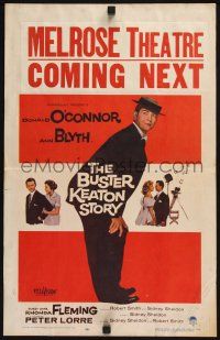 3e710 BUSTER KEATON STORY WC '57 Donald O'Connor as The Great Stoneface comedian, Ann Blyth