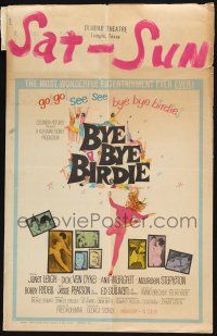 3e713 BYE BYE BIRDIE WC '63 cool artwork of sexy Ann-Margret dancing, Dick Van Dyke, Janet Leigh