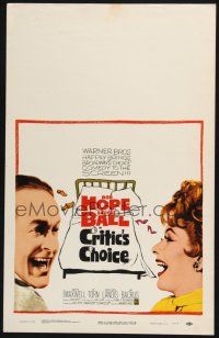 3e725 CRITIC'S CHOICE WC '63 close up of Bob Hope & Lucille Ball, both laughing!