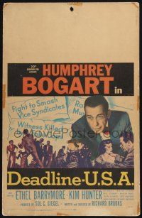 3e728 DEADLINE-U.S.A. WC '52 newspaper editor Humphrey Bogart, best journalism movie ever!