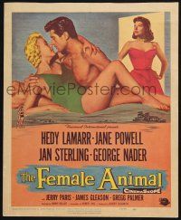 3e748 FEMALE ANIMAL WC '58 artwork of sexy Hedy Lamarr & Jane Powell!