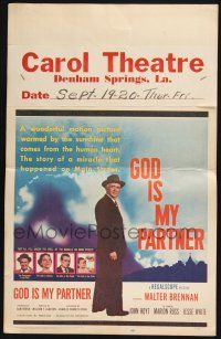 3e762 GOD IS MY PARTNER WC '57 Walter Brennan, a story of love unlike any you've seen!