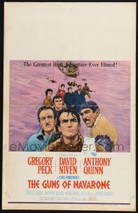 3e772 GUNS OF NAVARONE WC '61 Gregory Peck, David Niven & Anthony Quinn by Howard Terpning!
