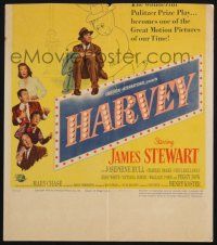 3e776 HARVEY WC '50 great image of James Stewart sitting with 6 foot imaginary rabbit!