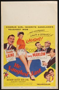 3e780 HE LAUGHED LAST WC '56 Blake Edwards, full-length super sexy chorus cutie Lucy Marlow!