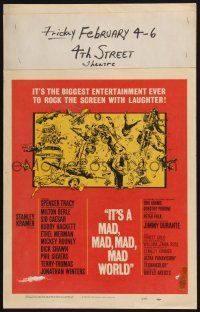 3e809 IT'S A MAD, MAD, MAD, MAD WORLD WC '64 Stanley Kramer, great different montage art!