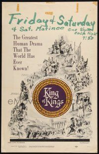 3e823 KING OF KINGS WC '62 Nicholas Ray Biblical epic, different montage image!