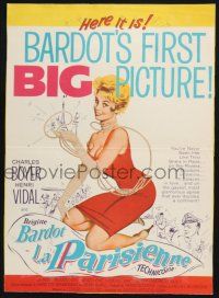 3e827 LA PARISIENNE WC '58 you've never seen sexy Brigitte Bardot like this, in boudoirs & biknis!
