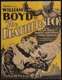3e833 LEATHERNECK WC '29 American soldier William Boyd in romance & intrigue at the end of WWI!