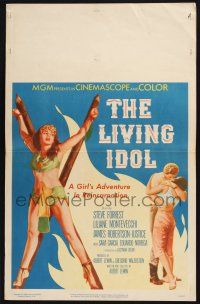 3e840 LIVING IDOL WC '56 sexy artwork of bound girl, cool adventure in reincarnation!