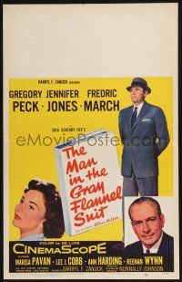 3e852 MAN IN THE GRAY FLANNEL SUIT WC '56 Gregory Peck, Jennifer Jones, Fredric March