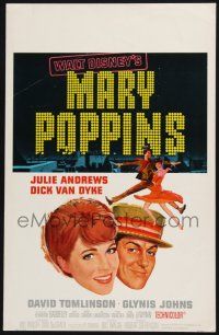 3e854 MARY POPPINS WC '64 Julie Andrews & Dick Van Dyke in Walt Disney's musical classic!