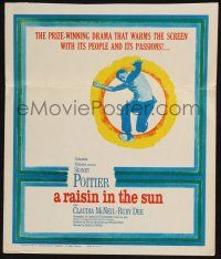 3e893 RAISIN IN THE SUN WC '61 Sidney Poitier, from Lorraine Hansberry's prize-winning play!