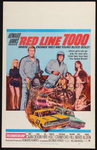 3e894 RED LINE 7000 WC '65 Howard Hawks, James Caan, car racing artwork, meet the speed breed!