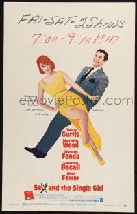 3e910 SEX & THE SINGLE GIRL WC '65 great full-length image of Tony Curtis & sexiest Natalie Wood!