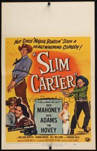 3e924 SLIM CARTER WC '57 Jock Mahoney, Julie Adams, such a heartwarming cowboy comedy!