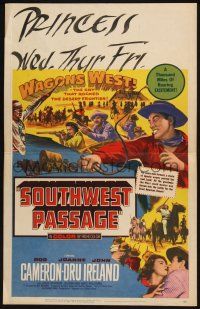 3e930 SOUTHWEST PASSAGE WC '54 Rod Cameron in the most fabulous chapter in the history of the West!