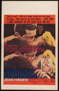 3e934 SPRING REUNION WC '57 Betty Hutton hungered for a man of her own, Dana Andrews!