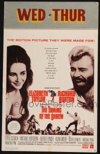 3e944 TAMING OF THE SHREW WC '67 Elizabeth Taylor, Richard Burton, directed by Franco Zeffirelli!